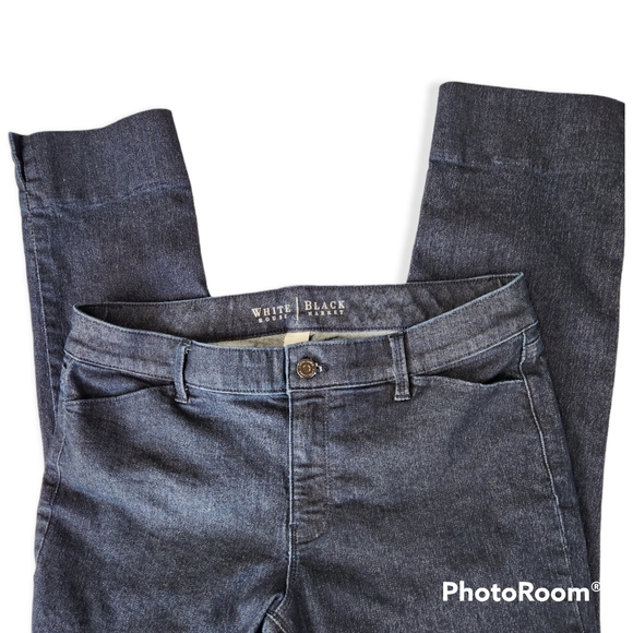 White House Black Market noir dark wash cropped jeans size 8 - Picture 3 of 12